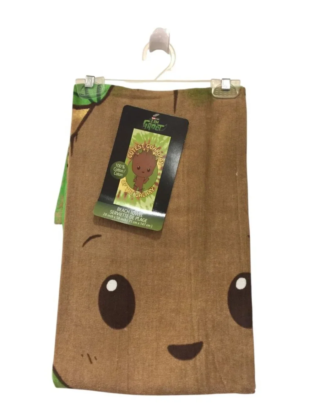 Marvel Studios I AM GROOT Beach Towel Cutest Guardian of the Galaxy